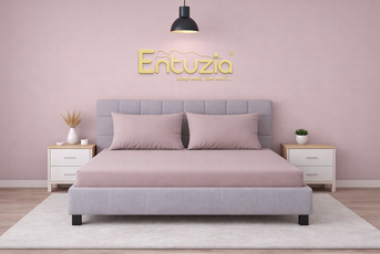 Prostěradla Deluxe Entuzia - pudrov&aacute;