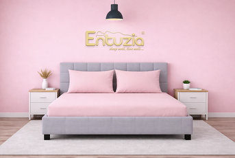 Prostěradla Deluxe Entuzia - světle růžov&aacute;