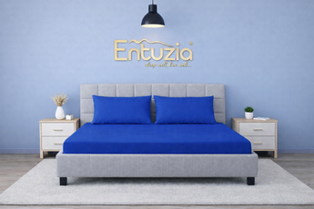 Prostěradla Deluxe Entuzia - tmavě modr&aacute;